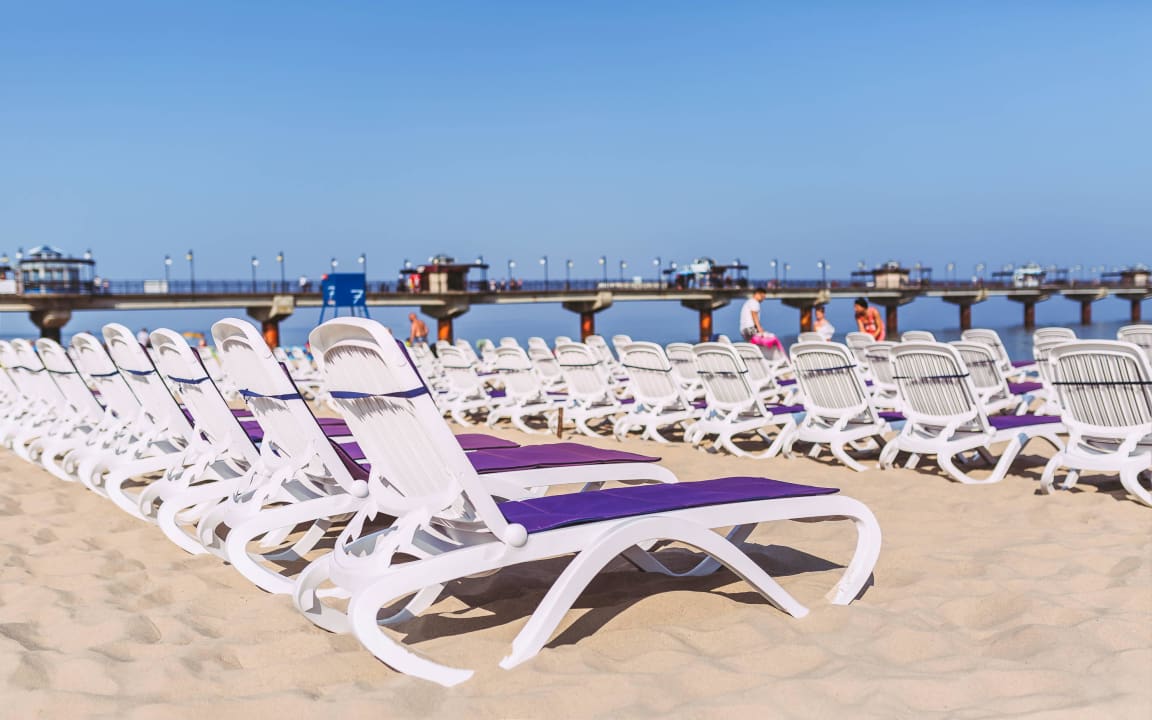 Prywatna plaża Hotel Aurora Family & SPA