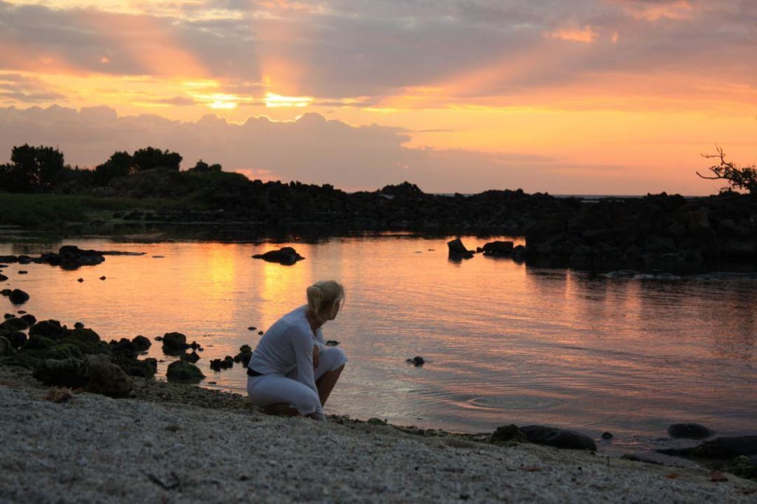 Sonneuntergang Veranda Pointe aux Biches Hotel