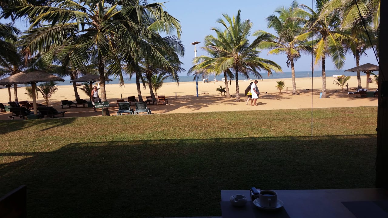 Blick beim Essen Goldi Sands Hotel