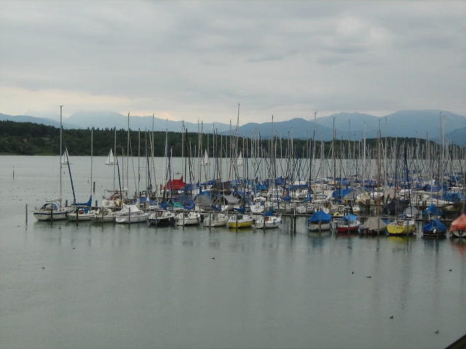 Unser Blick vom Zimmer Seehotel Wassermann