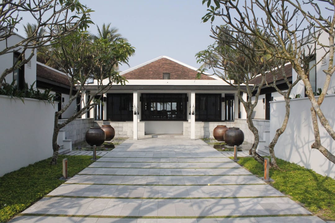 Eingang zu unserer Villa Four Seasons The Nam Hai, Hoi An, Vietnam