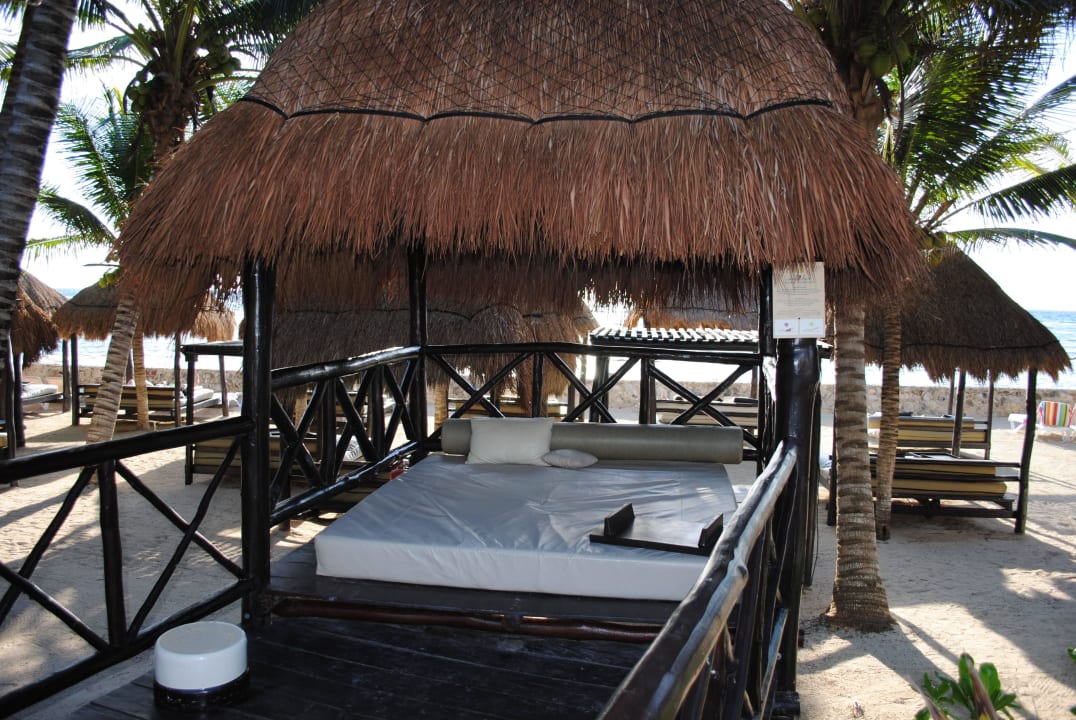 Strandliegen am linken Strand TUI BLUE El Dorado Seaside Suites