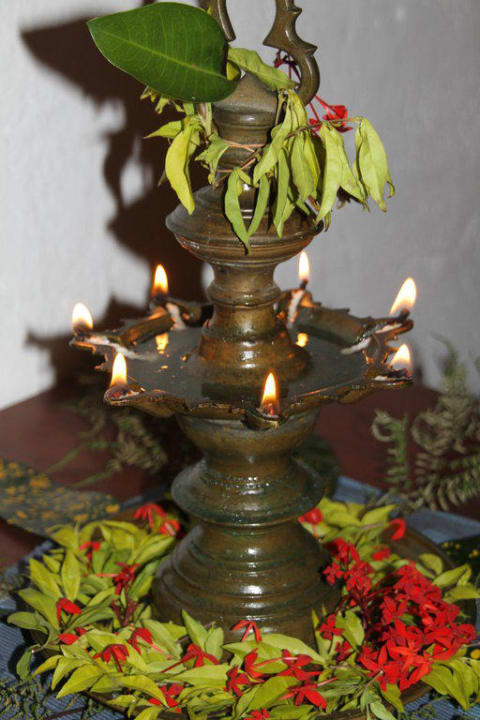 Traditional welcome light for our guests Country Garden Resort
