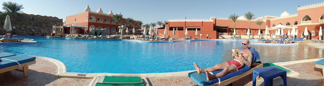 der erneuerte Aktivpool Pickalbatros Alf Leila Wa Leila Resort - Neverland Hurghada
