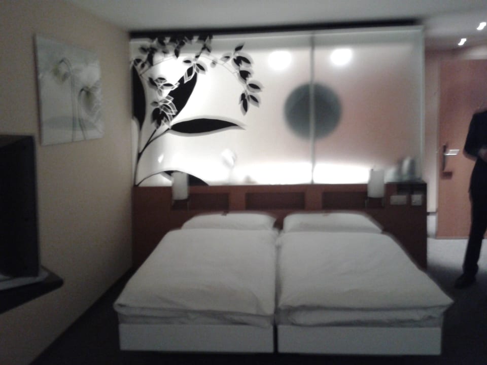 Our room with the view of the garten Hotel Alpha-Palmiers