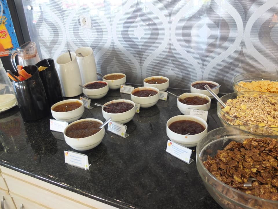 Frühstück, Marmeladenauswahl Leonardo Kolymbia Resort - Rhodes