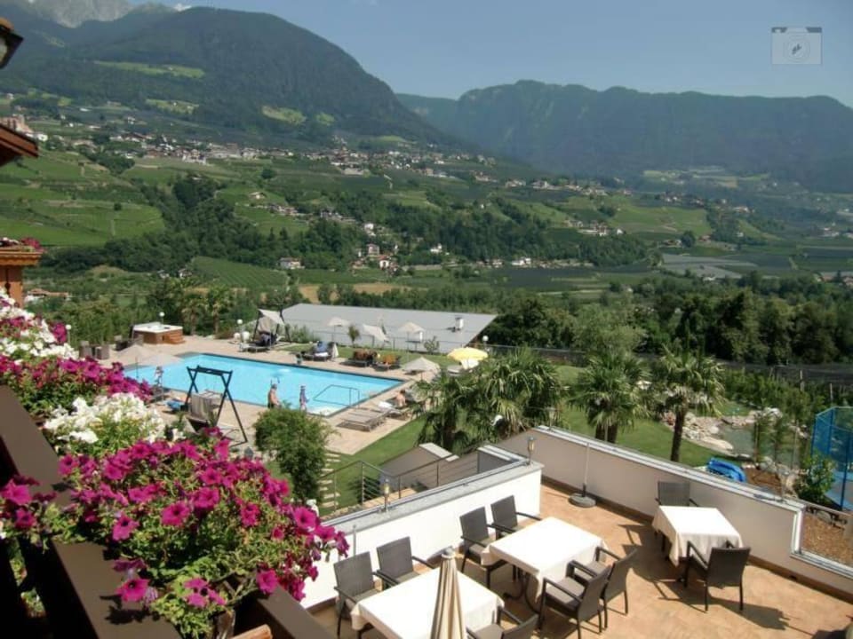 Blick vom Balkon Hotel Passerblick