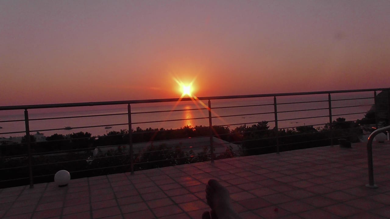 Blick von unserer Terrasse alltoura Club Hotel Porto Angeli Beach Resort