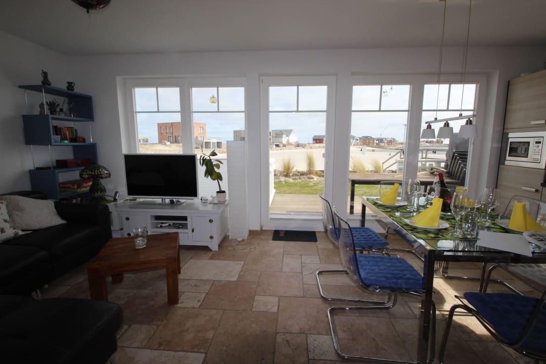 Wohnzimmer im Erdgeschoss Strandhaus Libelle