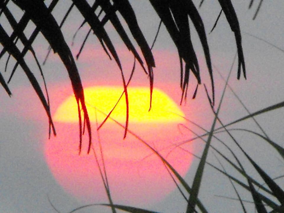 Sonnenuntergang ca. 18.30Uhr Hotel Garden Beach