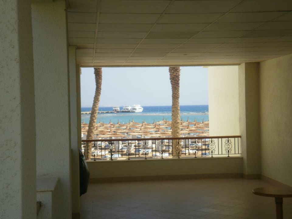 Strandblick vom Gebäude/ZImmer Pickalbatros Dana Beach Resort - Hurghada