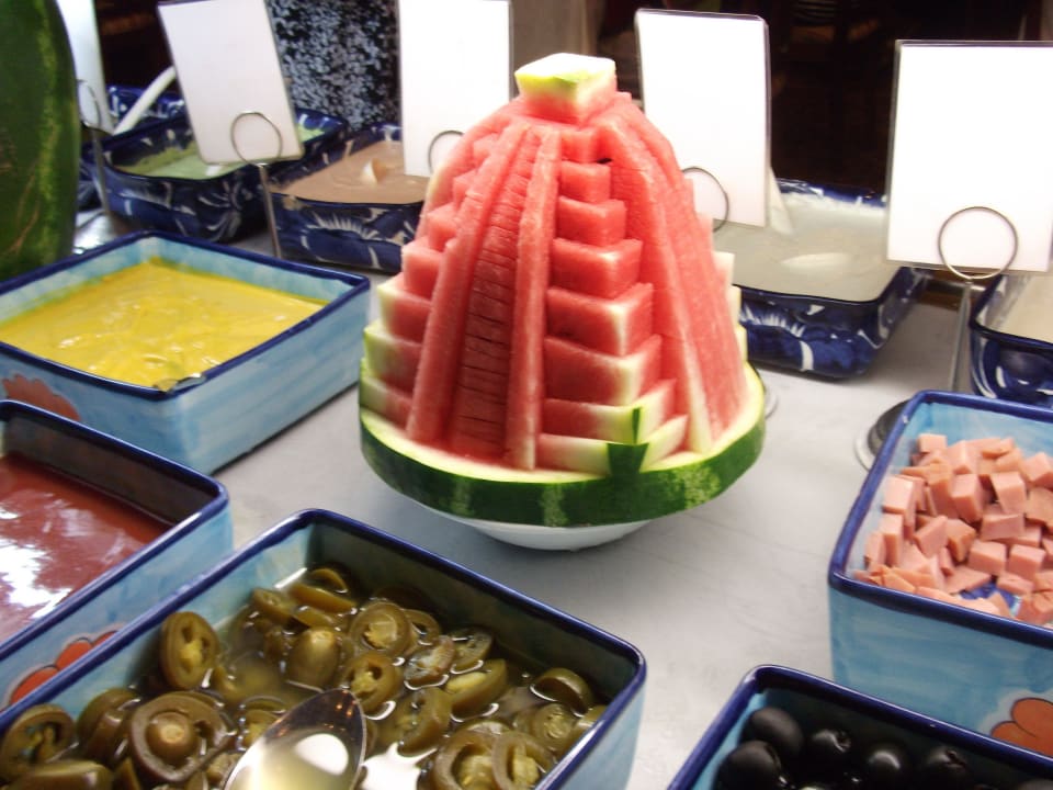Geschnitzte Melone Hotel Riu Tequila
