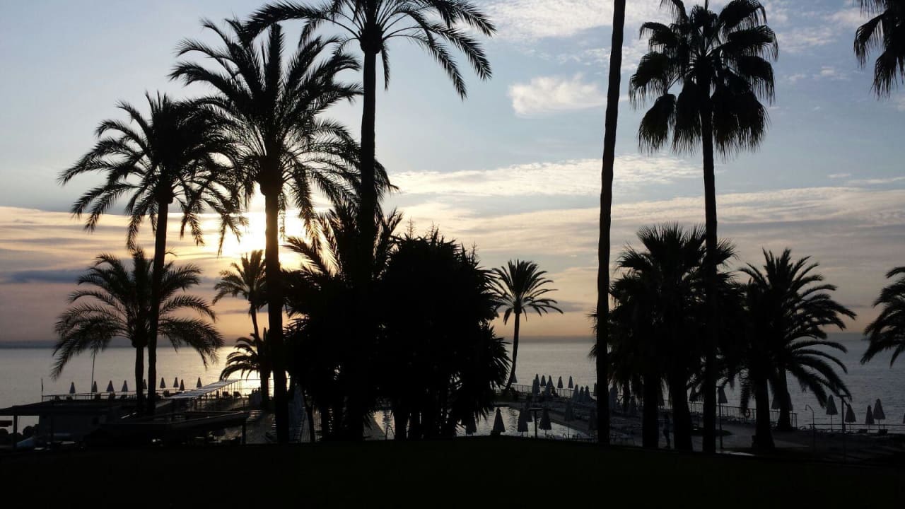 Abendsonne über dem Pool Hotel Bonanza Playa