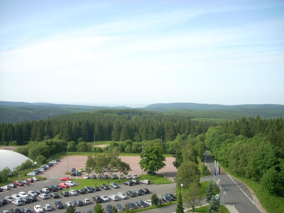 Blick vom 7. Stock des Hotels AHORN Panorama Hotel Oberhof