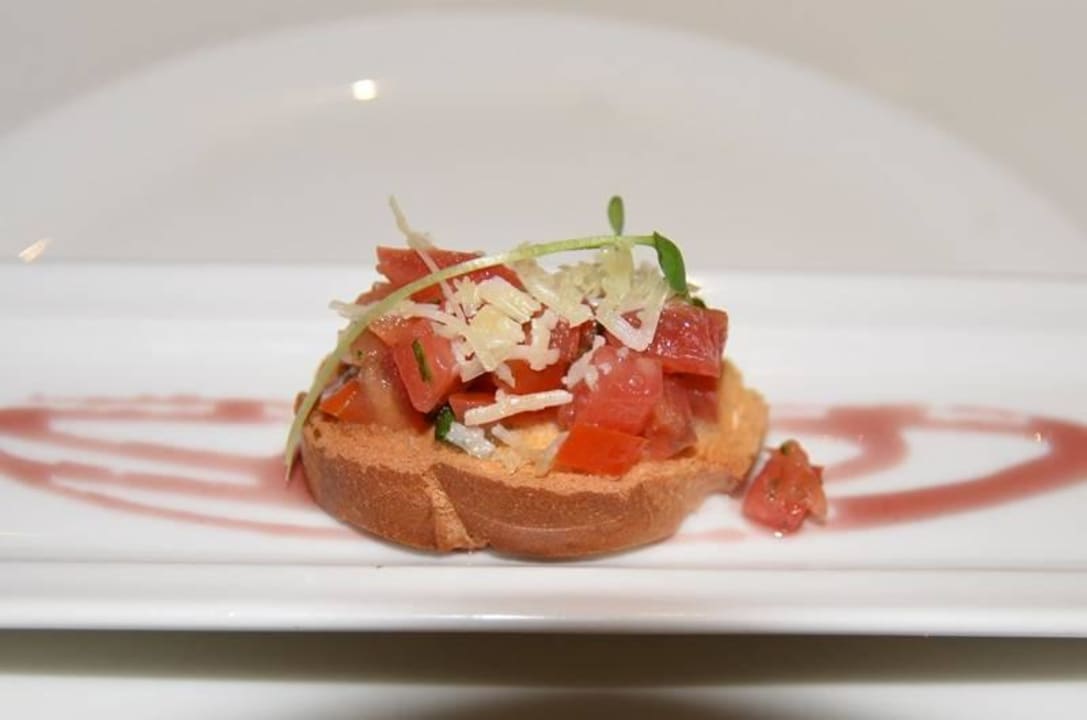 Bruschetta im ital. Restaurant Catalonia Playa Maroma