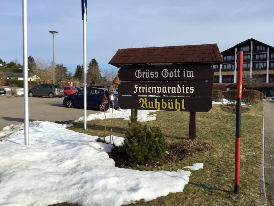 Wilkommensschild Schwarzwaldhotel Ruhbühl
