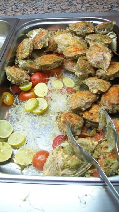 Gegrillte Krabben Hotel Gorgonia Beach Resort