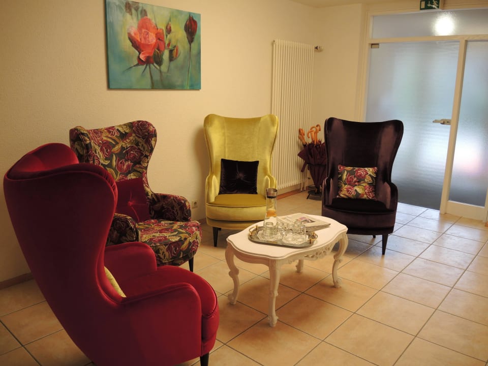 Die Rezeption Hotel Löwen mit Haus Goethe