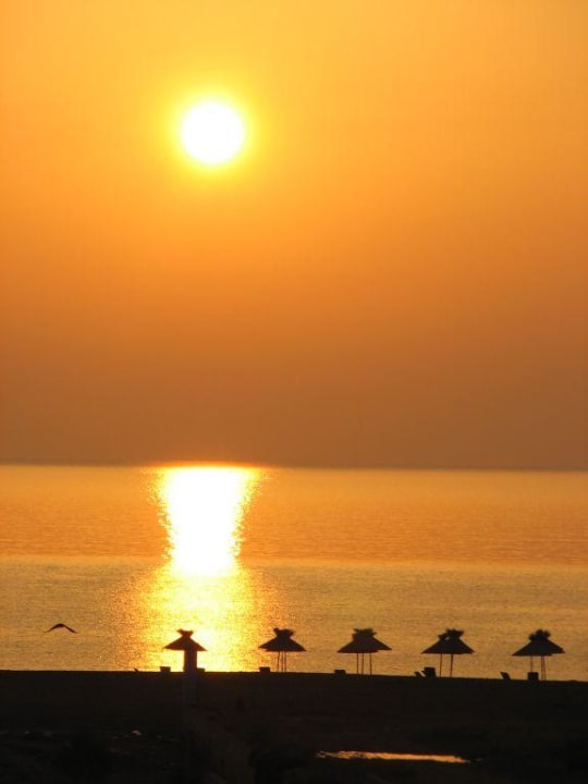 Sonnenaufgang vom Balkon Atrium Palace Thalasso Spa Resort & Villas
