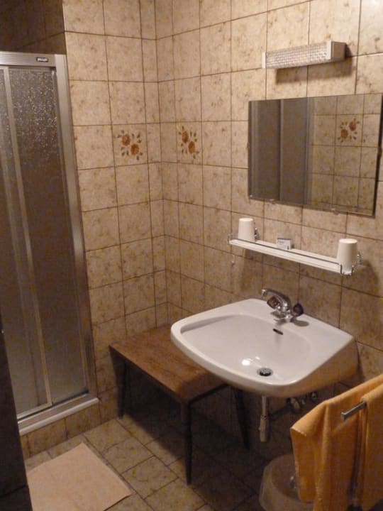 Bad mit Dusche & WC Doppelzimmer Friedlwirt-Kraftplatz Natur