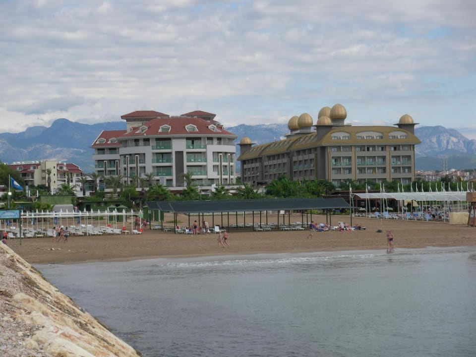 Blick vom Strand Aydinbey Kings Palace & Spa