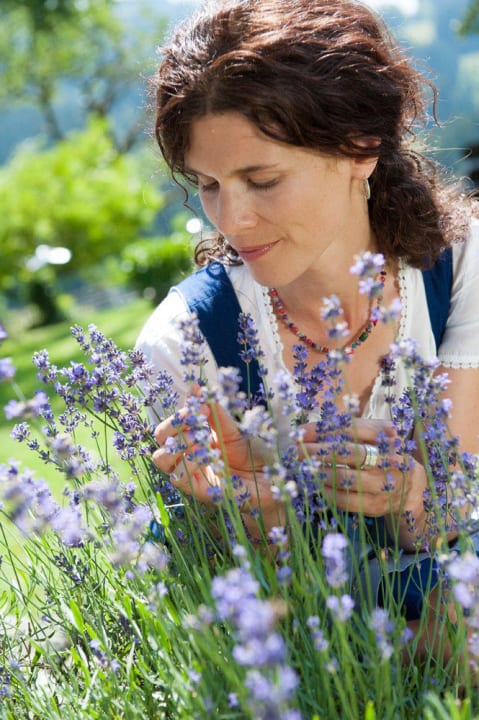 Im Heilkräutergarten Landhaus Waibelhof