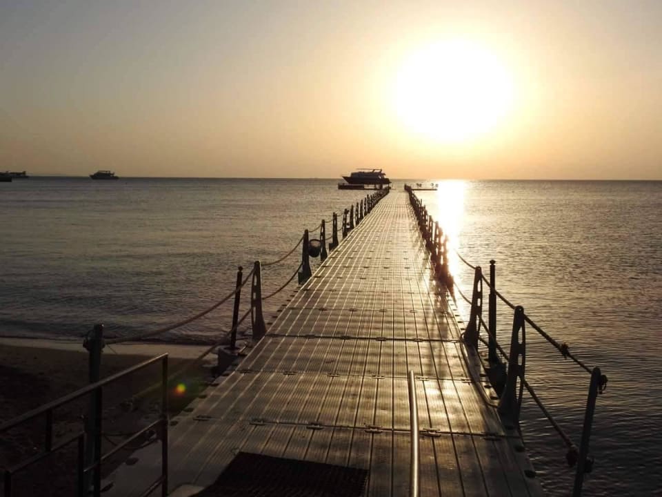 Steg bei Sonnenaufgang Pickalbatros Palace Resort