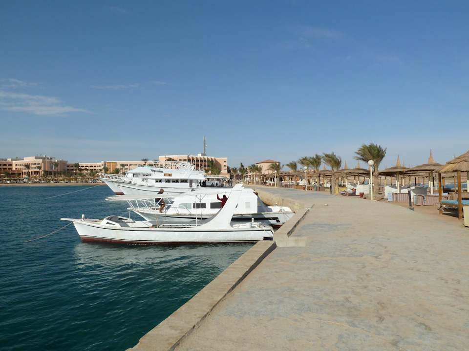 Blick zum Hotel Beach Albatros Resort