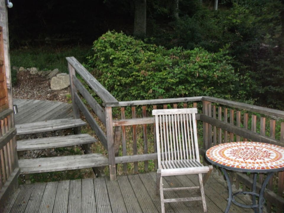 Terrasse der Wald-Wellness-Suite Thula Wellnesshotel Bayerischer Wald