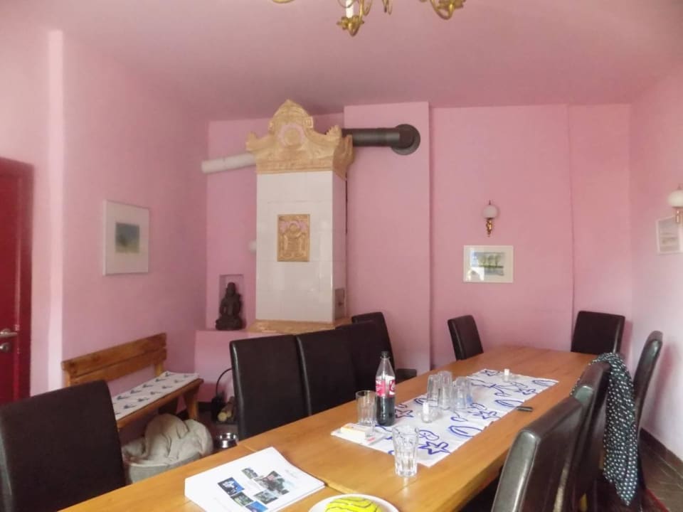 Wohnküche mit Kamin Kulturhof Breetz