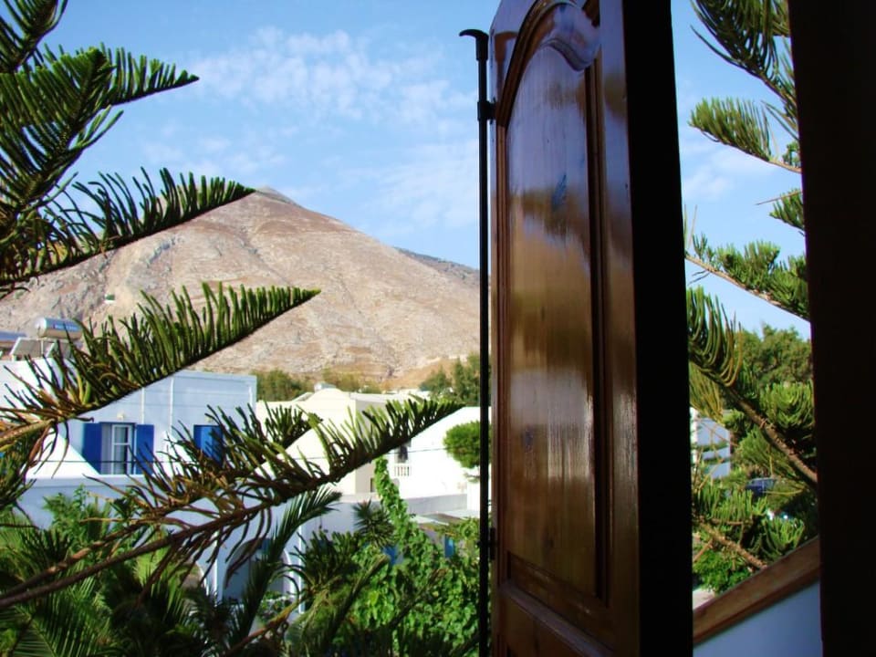 Blick vom Balkon auf den Messa Vouno Hotel Armonia