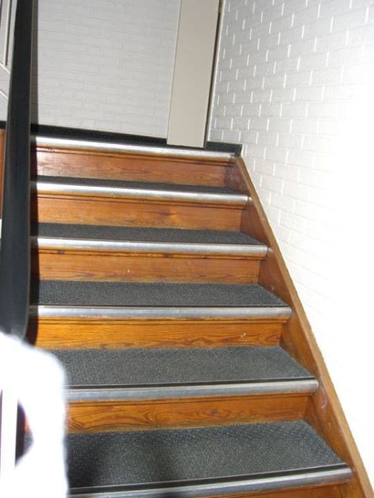 Treppe zu den Zimmern Kocks Hotel Garni