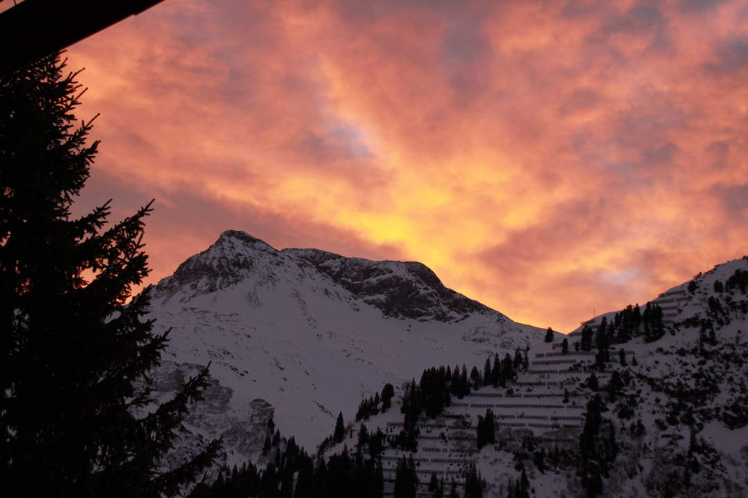 Wöster im Morgenrot Pension Bergland