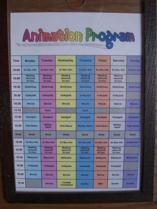 Animations Infotafel Beach Albatros Resort