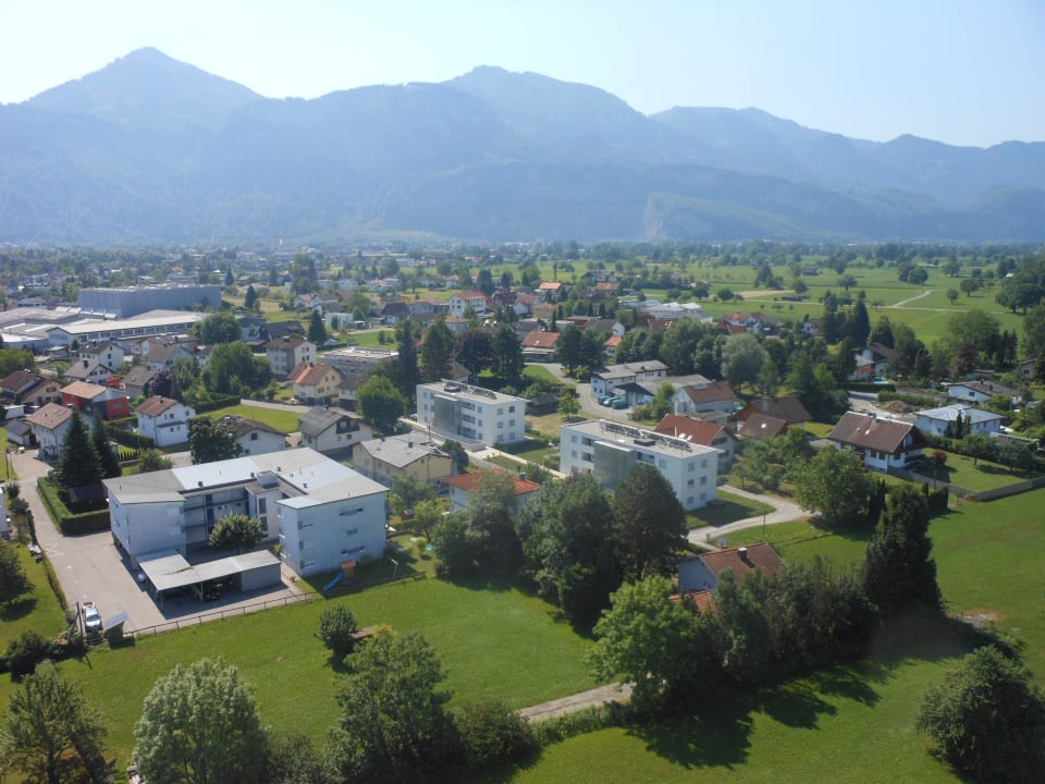 Blick vom Restaurant in der obersten Etage Four Points by Sheraton Panoramahaus Dornbirn