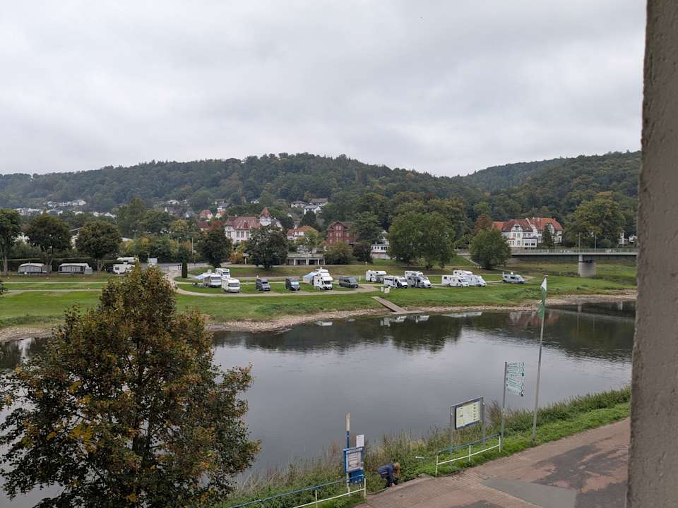 Ausblick Hotel Zum Weserdampfschiff