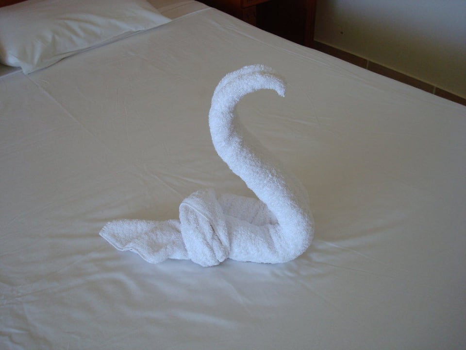 Kunst aus Handtücher Malikia Resort Abu Dabbab