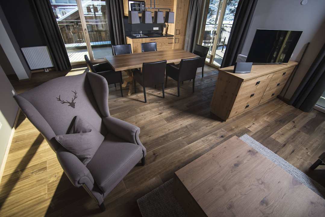 Wohnzimmer Küche Gletscherblick Apartments