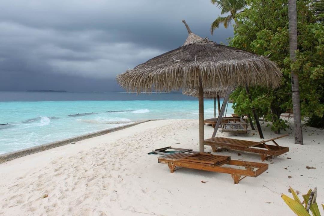 Strandabschnitt bei Bungalow 101 NH Collection Maldives Reethi Resort