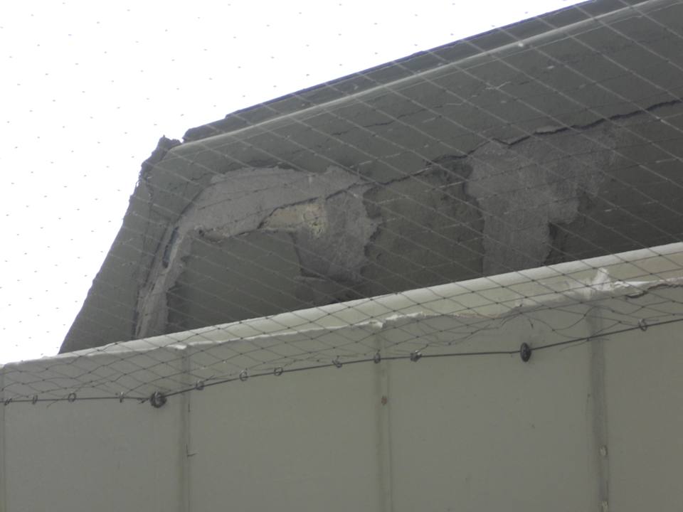 Brüchiger Mörtel Balkon Hotel Spreewitz am Kurfürstendamm