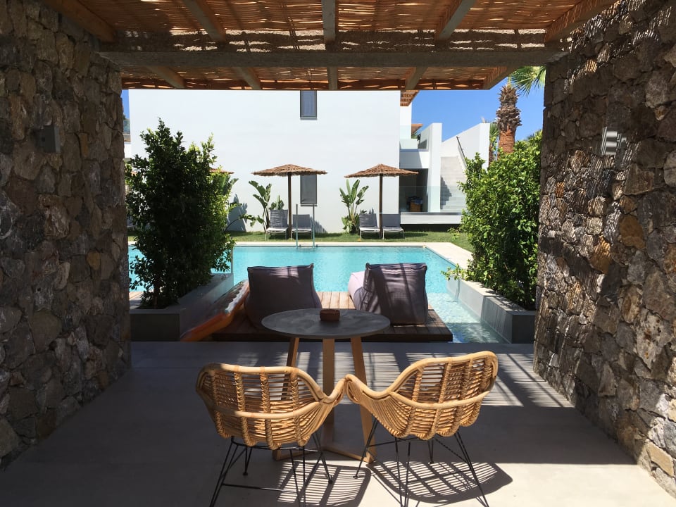 Terrasse Unseres Superior Caravia Beach Hotel Marmari Holidaycheck Kos Griechenland