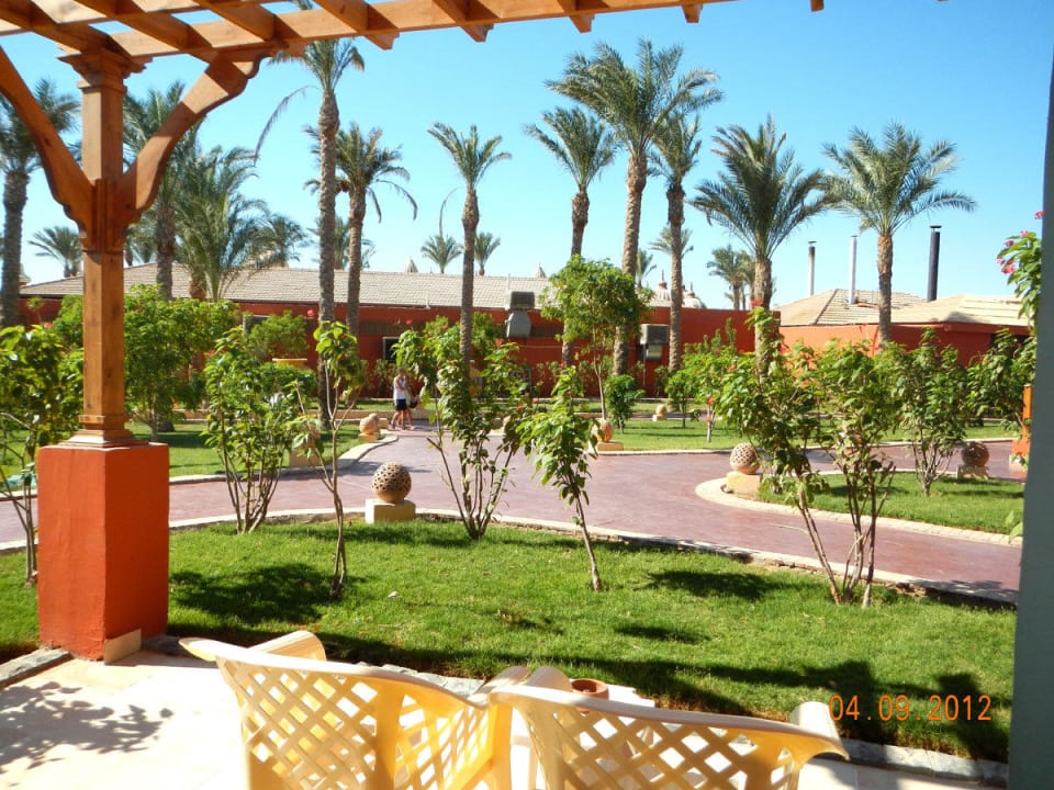 Blick aus meinem Zimmer Pickalbatros Alf Leila Wa Leila Resort - Neverland Hurghada