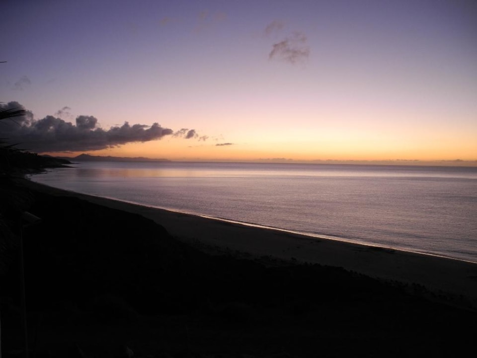 Sonnenaufgang am Strand vor dem Hotel Fuerteventura Princess