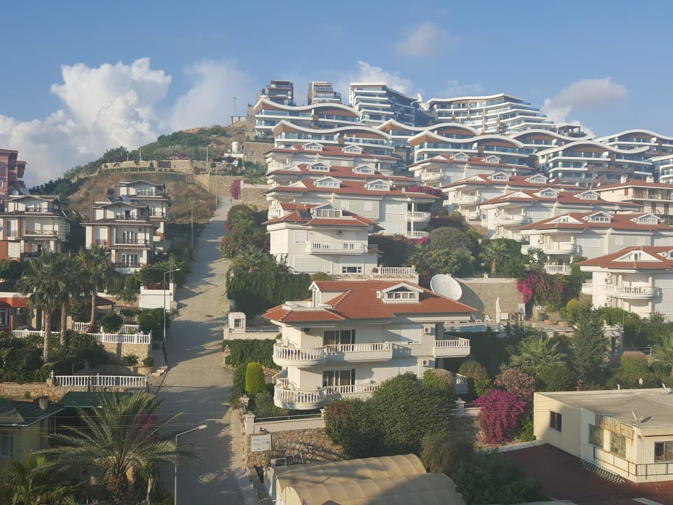 Ausblick vom Balkon Dizalya Palm Garden