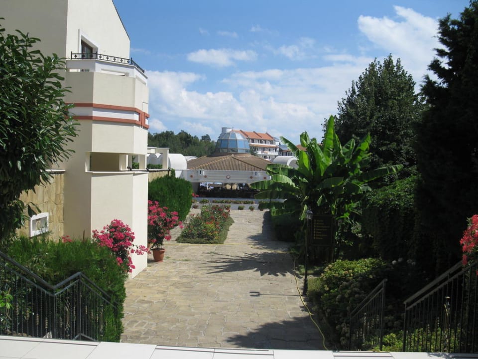 Sicht von der Rezeption/Haupteingang Duni Royal Pelican Resort