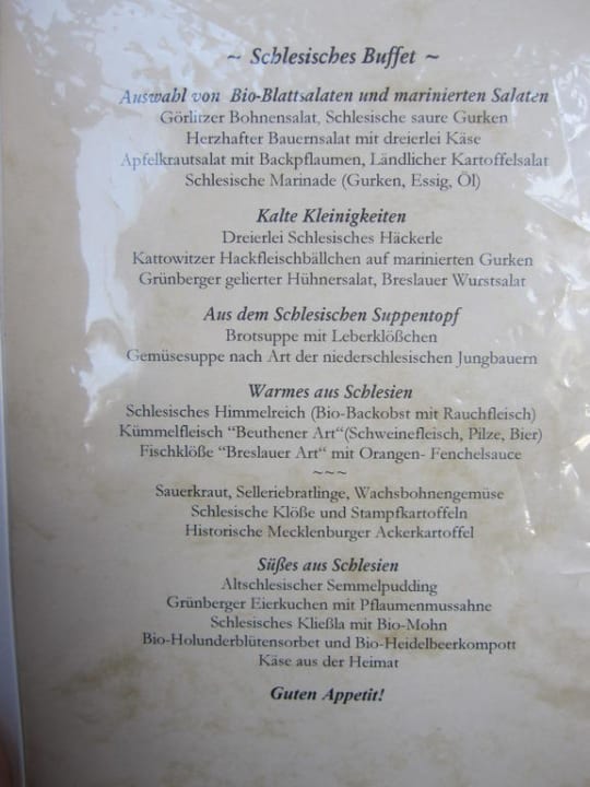 Das Buffet Seehotel Großherzog von Mecklenburg