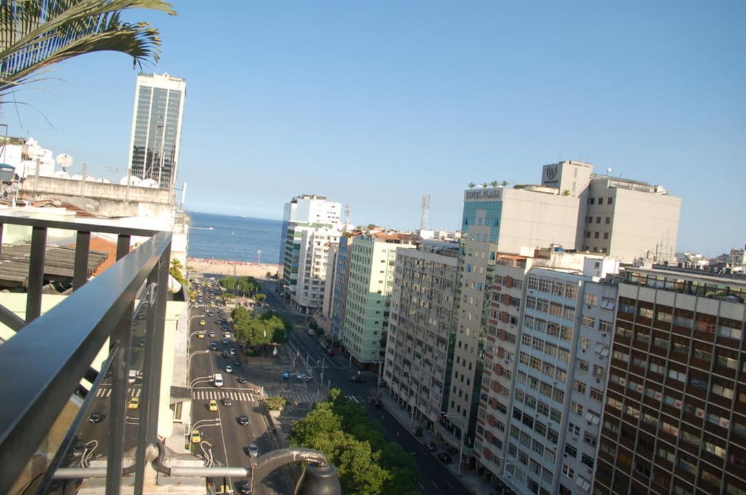 Blick vom Dach in Richtung Süden Augusto's Rio Copa Hotel