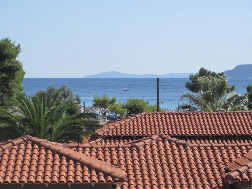 Unser Meerblick vom Zimmer Hotel Lagomandra Beach