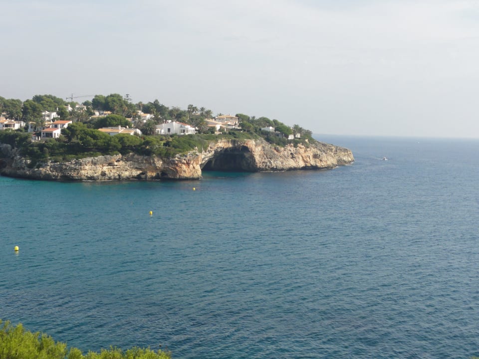 Blick auf die Höhe in der 3. Bucht blau punta reina