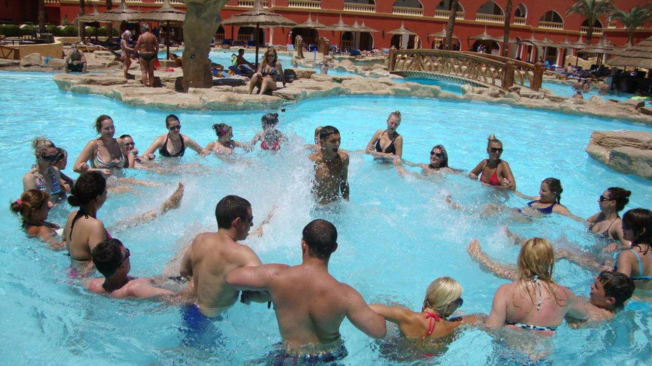 Aerobik wodny  Pickalbatros Alf Leila Wa Leila Resort - Neverland Hurghada